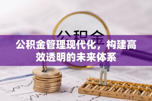 沿滩公积金管理现代化，构建高效透明的未来体系