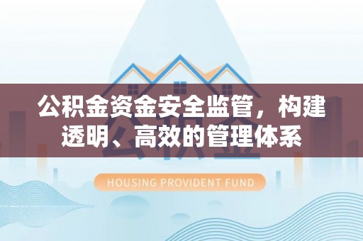 沿滩公积金资金安全监管，构建透明、高效的管理体系