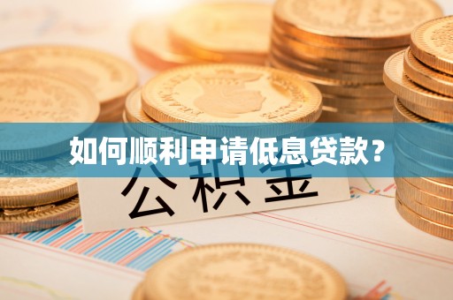 沿滩如何顺利申请低息贷款？