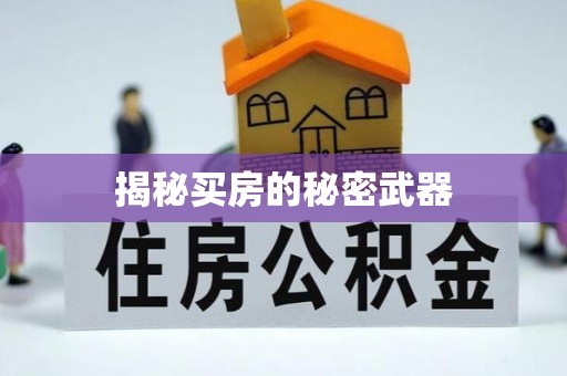 沿滩揭秘买房的秘密武器